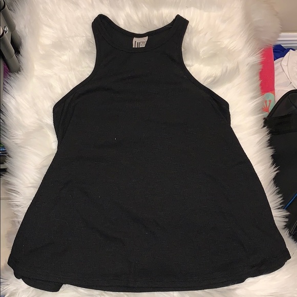 Free People Long Beach tank black sz XS - Picture 2 of 5